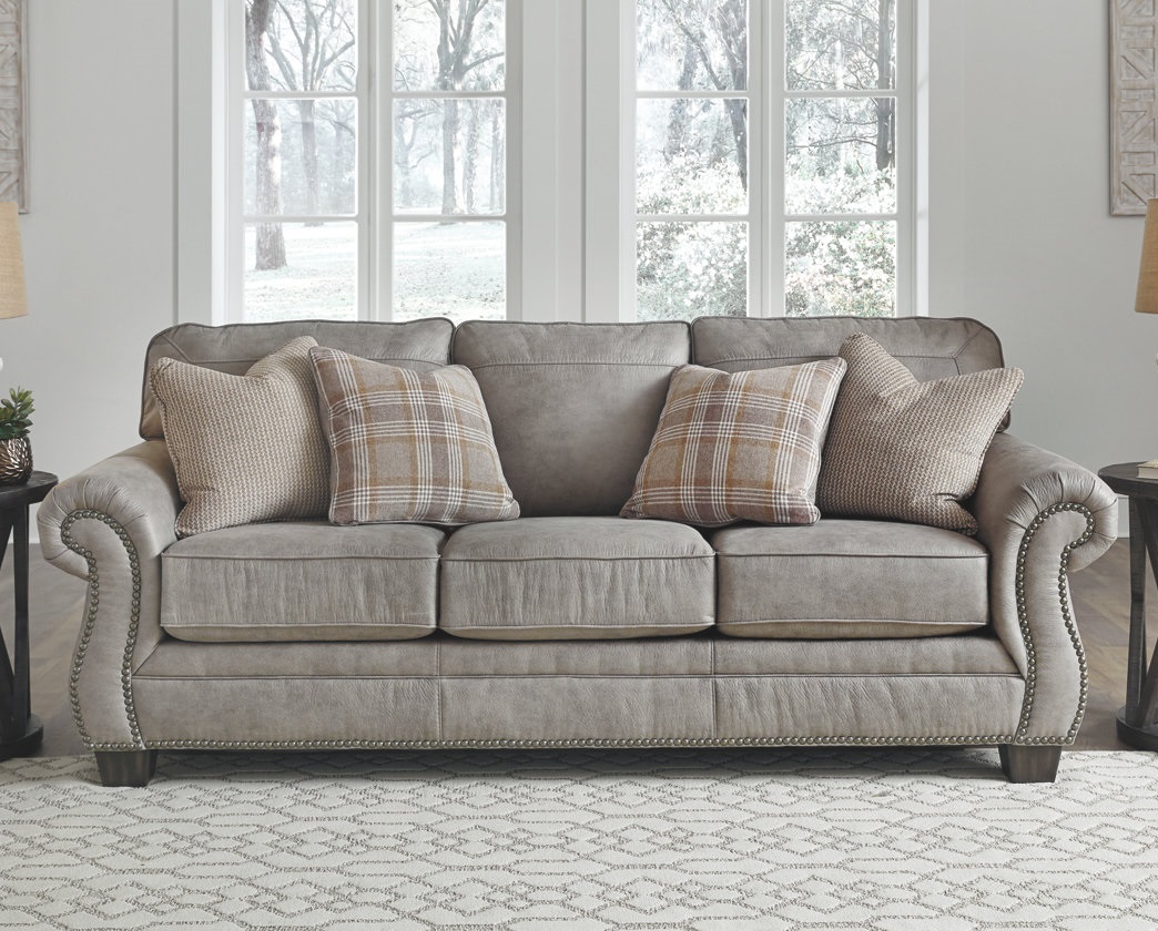 American Design Furniture by Monroe - Aspen Leather Sofa